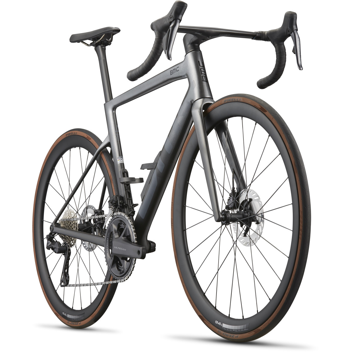 BMC Teammachine SLR 01 Three maanteeratas | Silver Carbon - Carbon