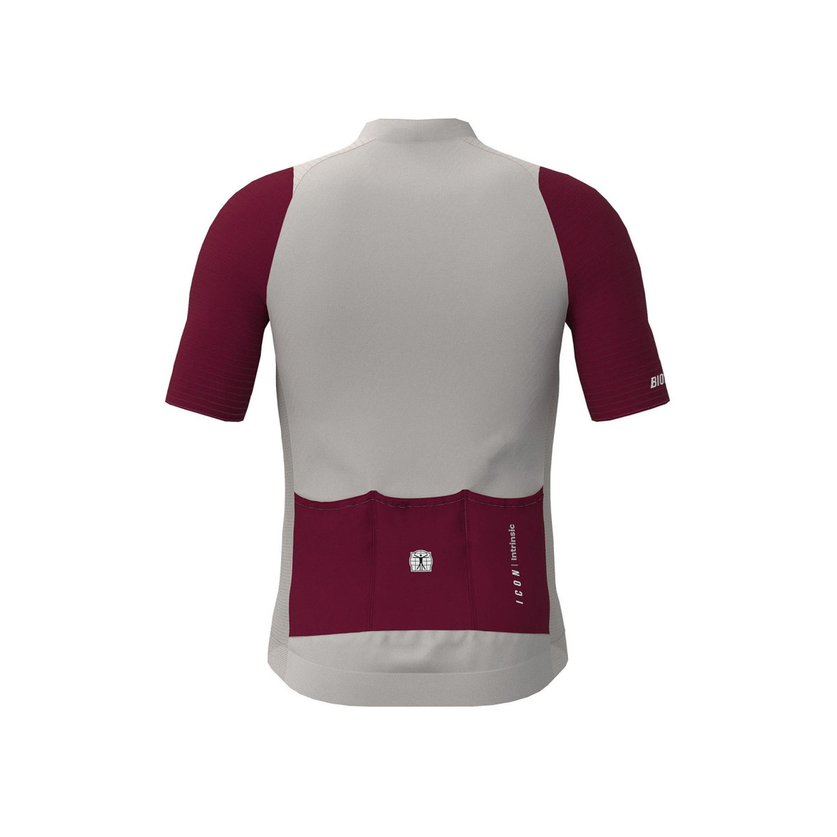 Bioracer Icon bērnu velokrekls | Warm Grey - Bordeaux