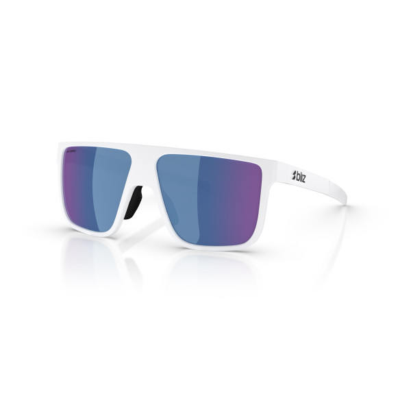 BLIZ A003 saulesbrilles | Matte White - Blue BLIZ A003 saulesbrilles | Matte White - Blue