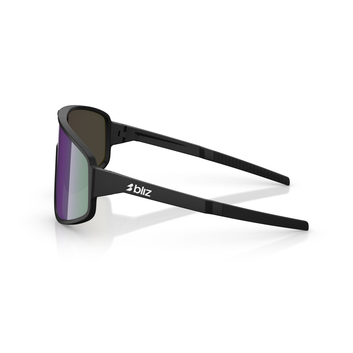 BLIZ A004 saulesbrilles | Matte Black - Brown Purple Multicolour
