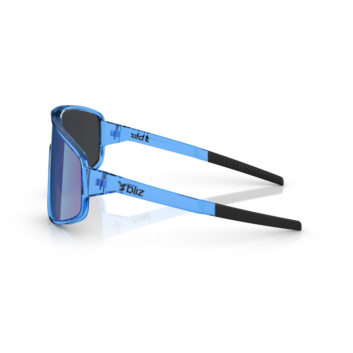 BLIZ A004 päikeseprillid | Transparent Blue - Smoke Blue Multicolour