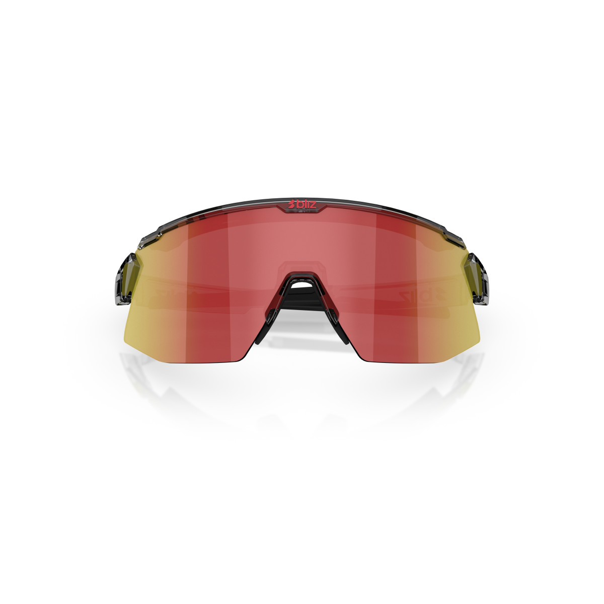 BLIZ Breeze päikeseprillid | Transparent Dark Grey - Red