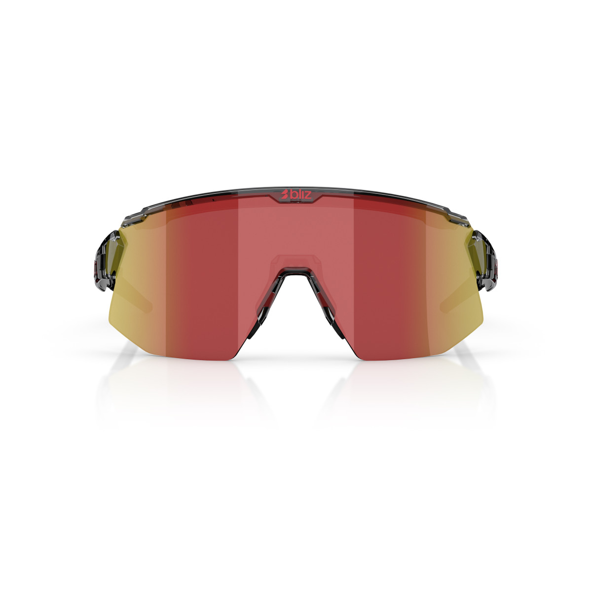 BLIZ Breeze päikeseprillid | Transparent Dark Grey - Red