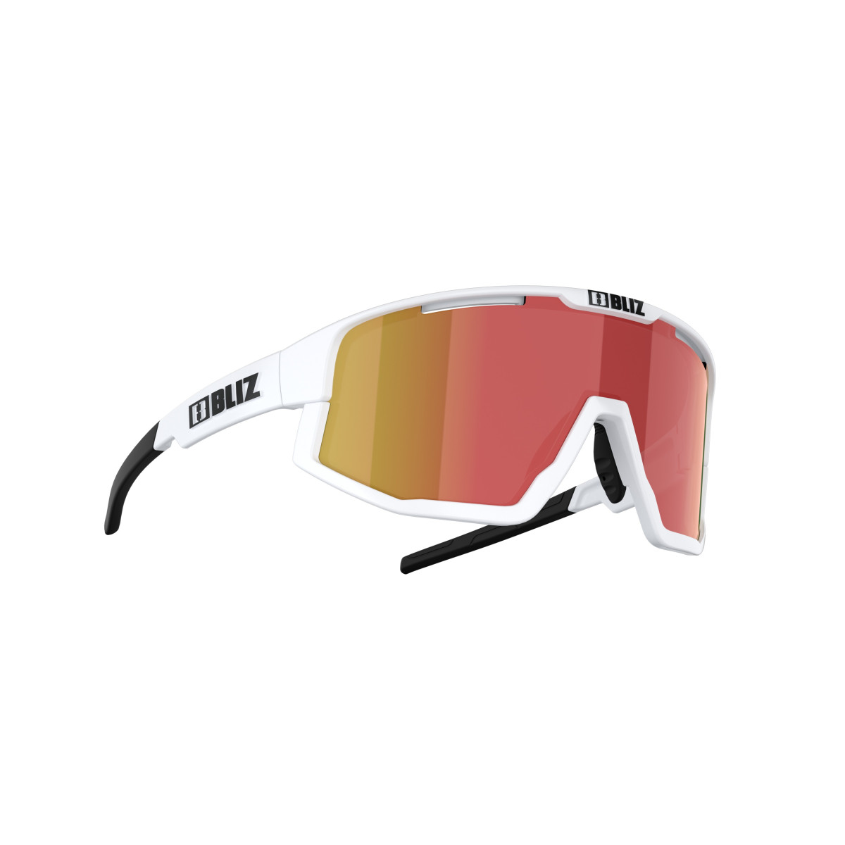 BLIZ Fusion Sunglasses | White - Smoke Red