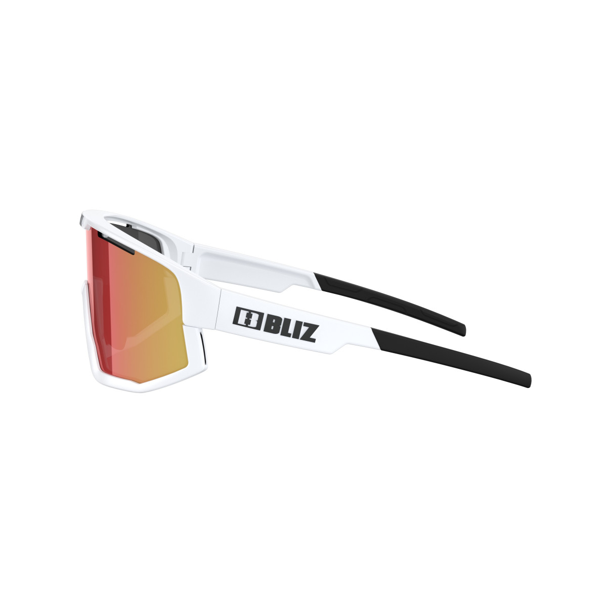 BLIZ Fusion Sunglasses | White - Smoke Red