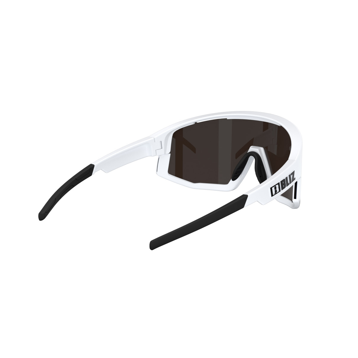 BLIZ Fusion Small Sunglasses | White - Brown Blue