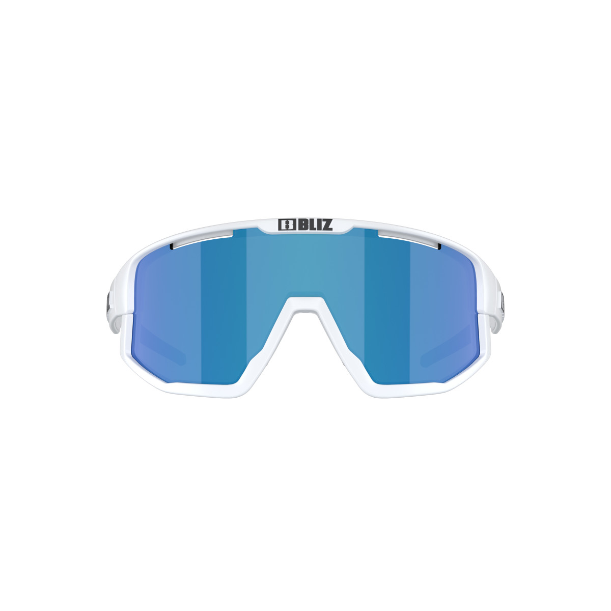 BLIZ Fusion Small Sunglasses | White - Brown Blue