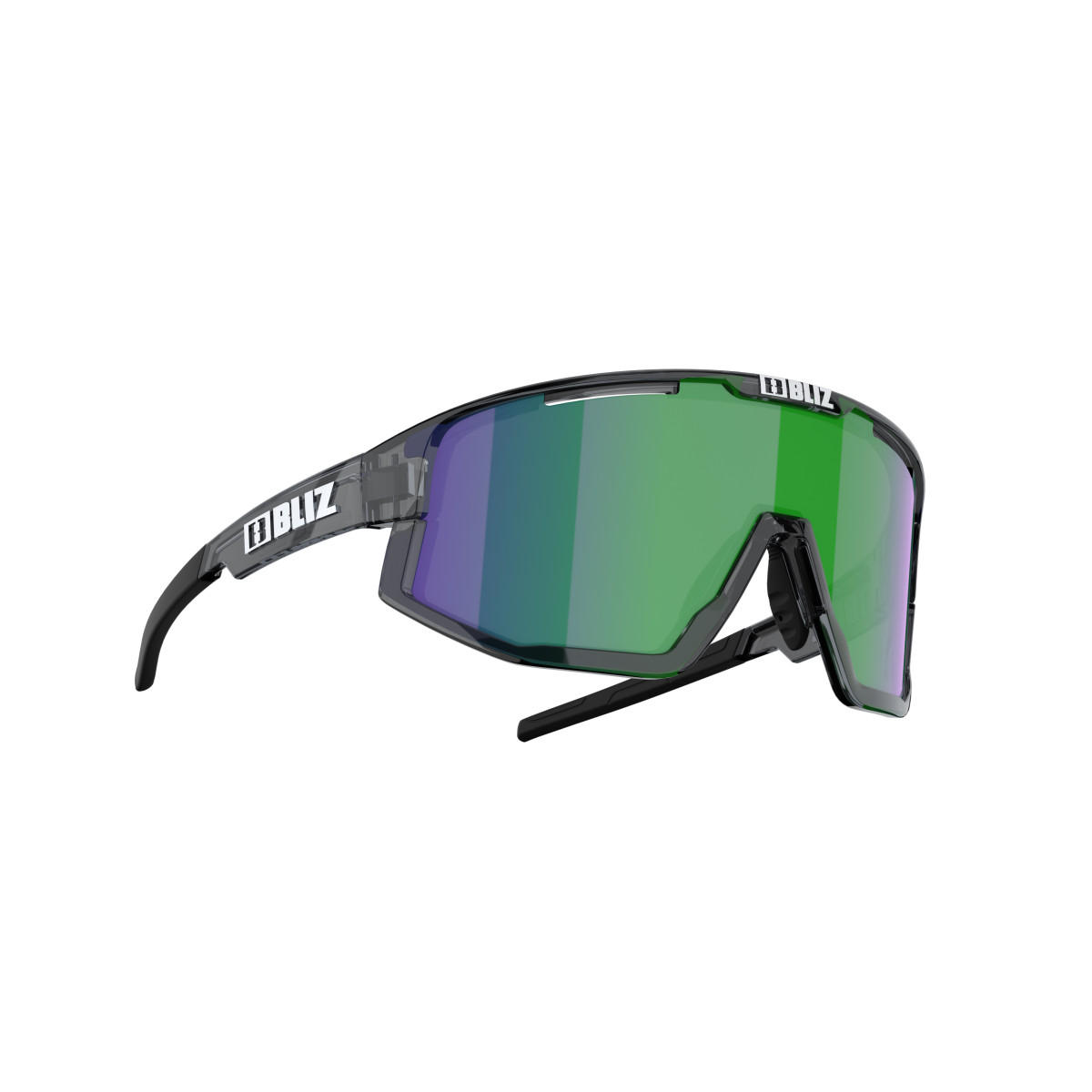 BLIZ Fusion Sunglasses | Crystal Black - Brown Green