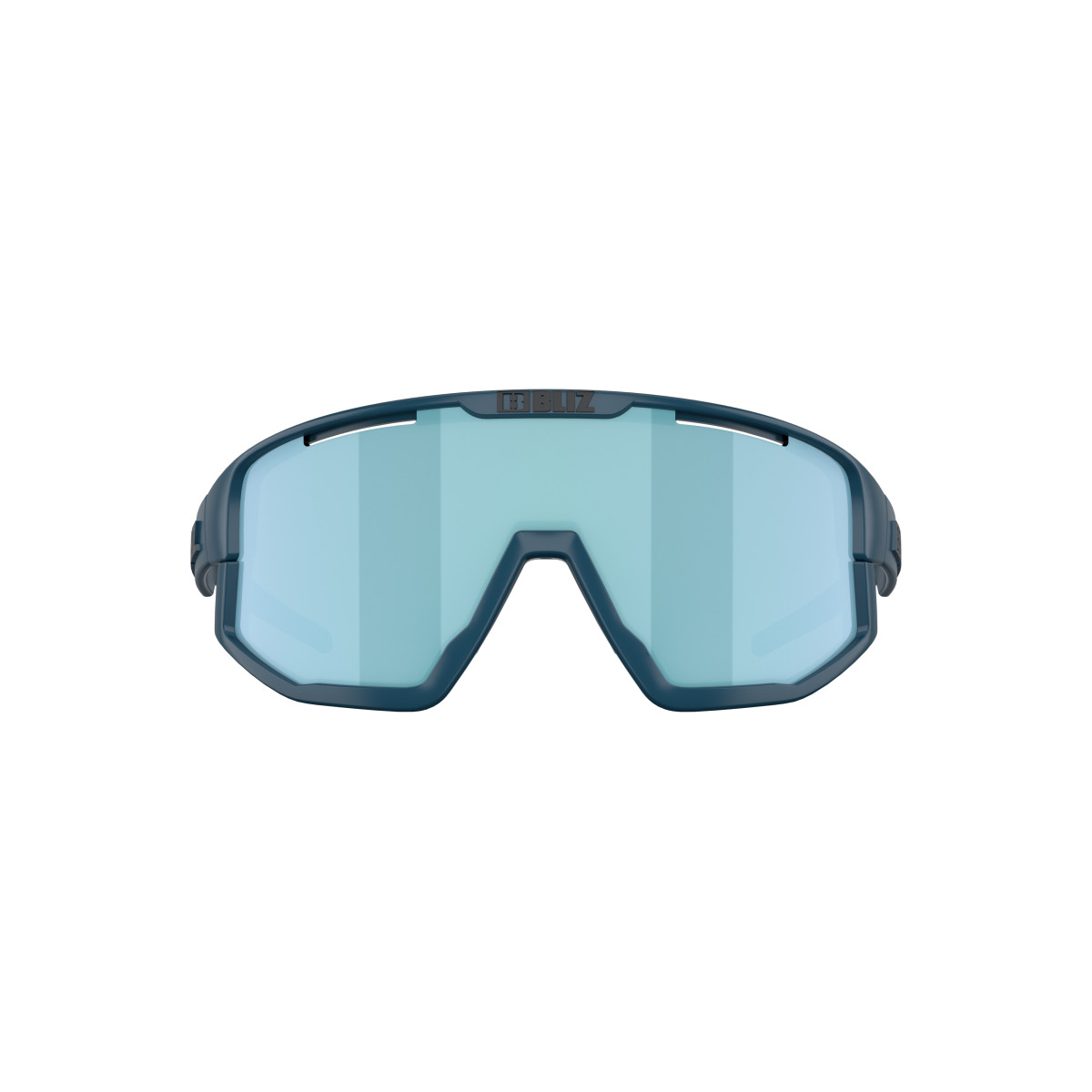 BLIZ Fusion Small saulesbrilles | Matte Blue - Smoke Mirror Ice Blue