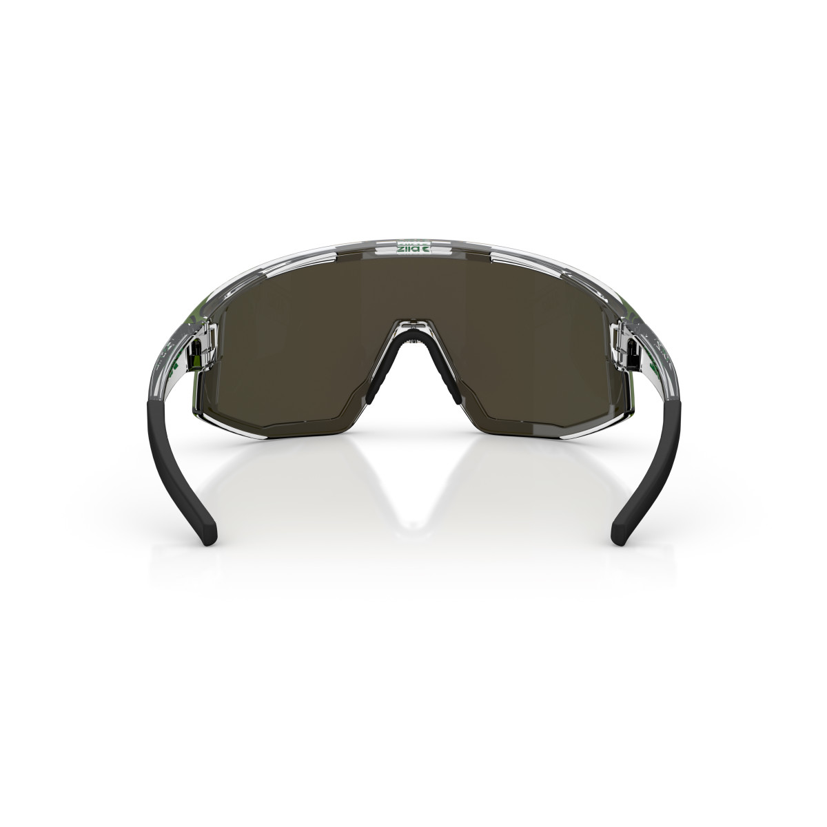 BLIZ Fusion Small Sunglasses | Transparent White - Green