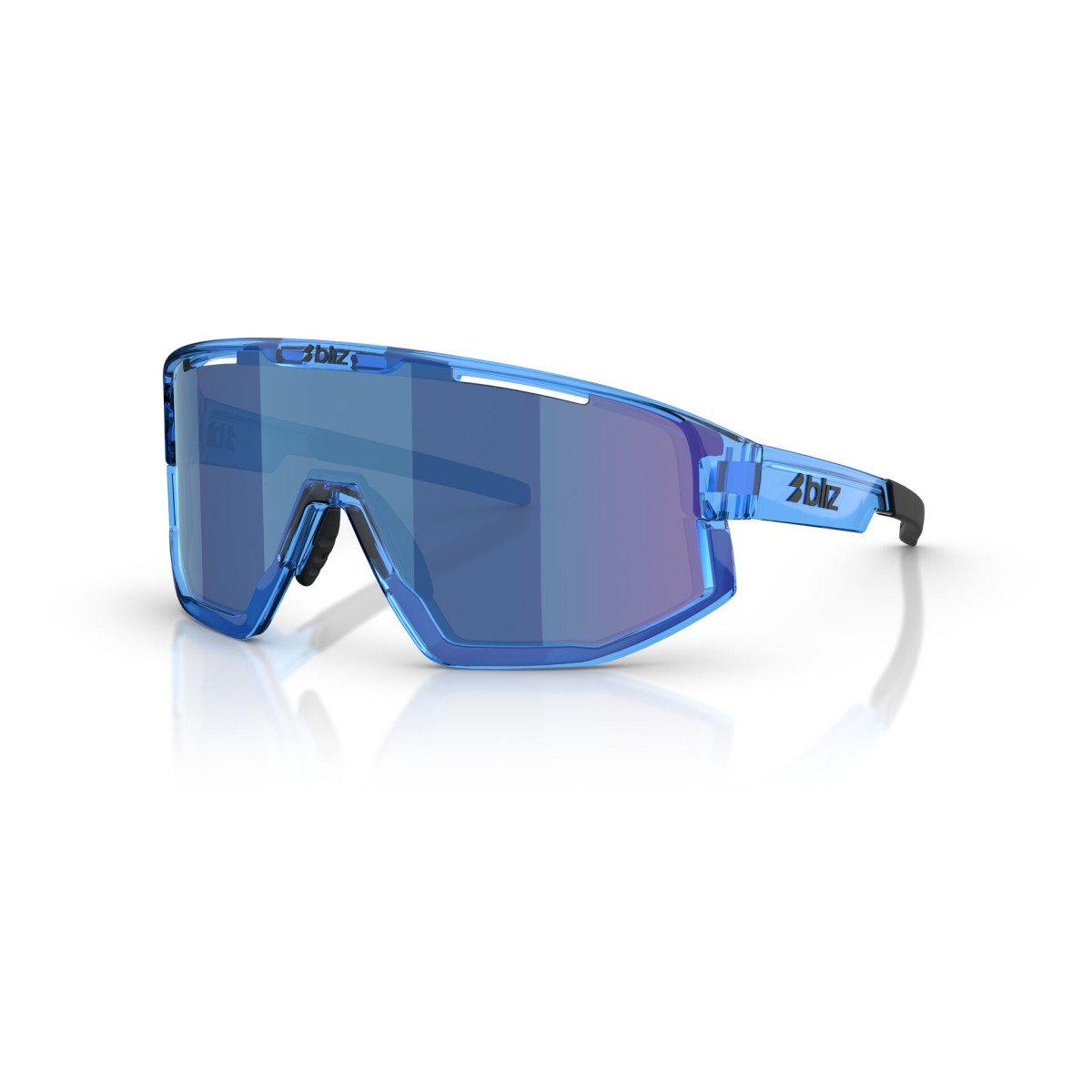 BLIZ Fusion Small Sunglasses | Transparent Blue - Smoke Blue Multicolour