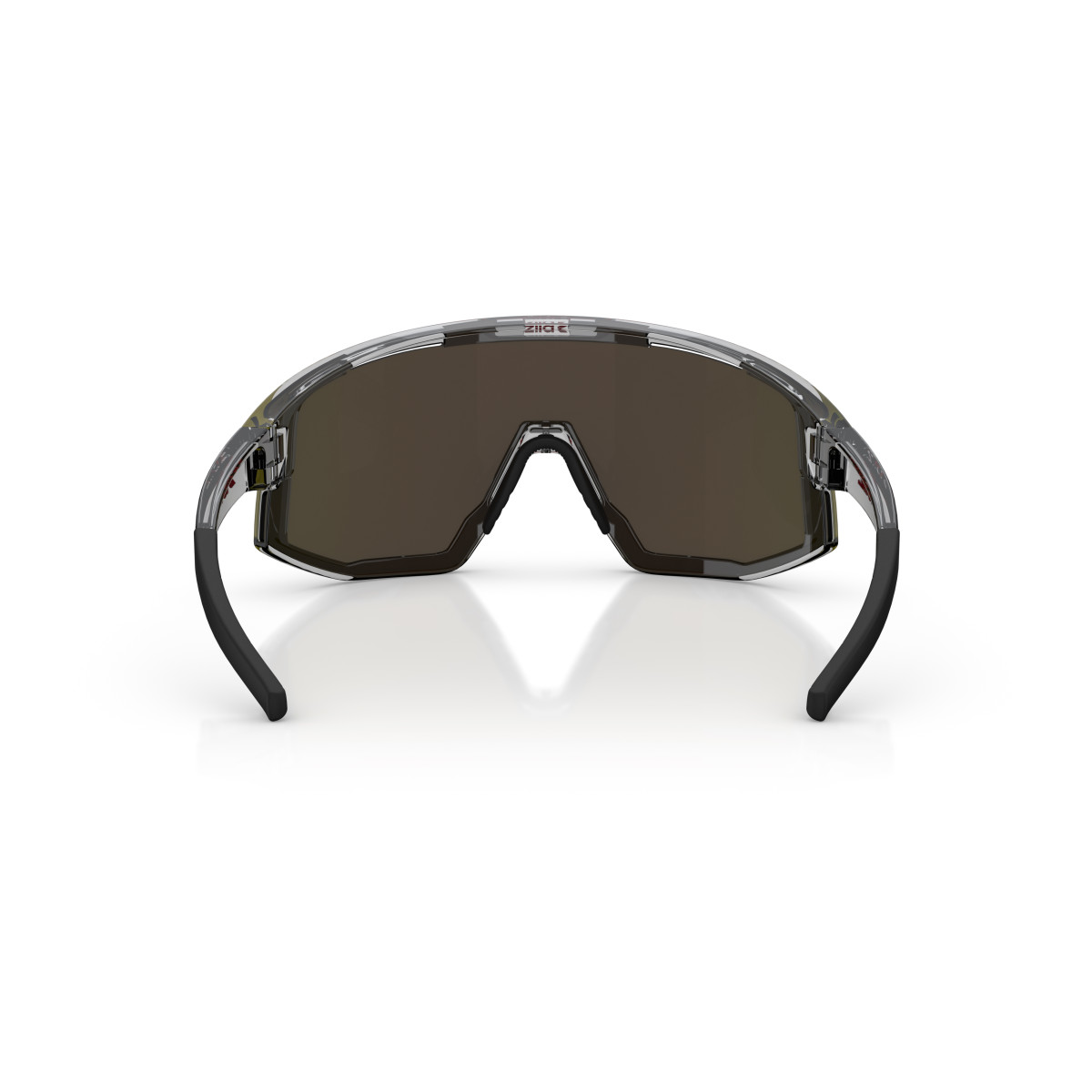 BLIZ Fusion saulesbrilles | Transparent Dark Grey - Red