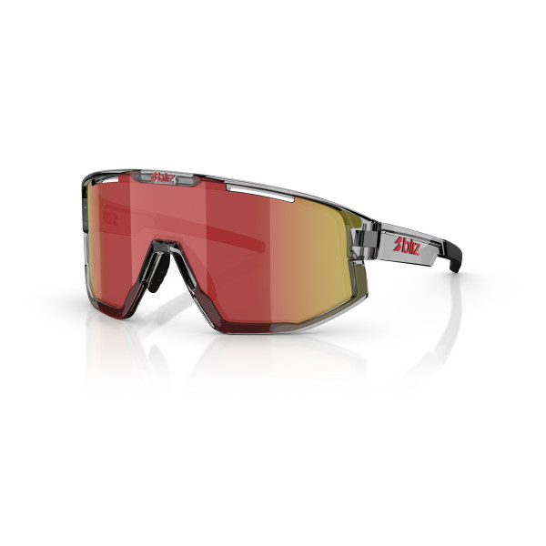 BLIZ Fusion saulesbrilles | Transparent Dark Grey - Red BLIZ Fusion saulesbrilles | Transparent Dark Grey - Red