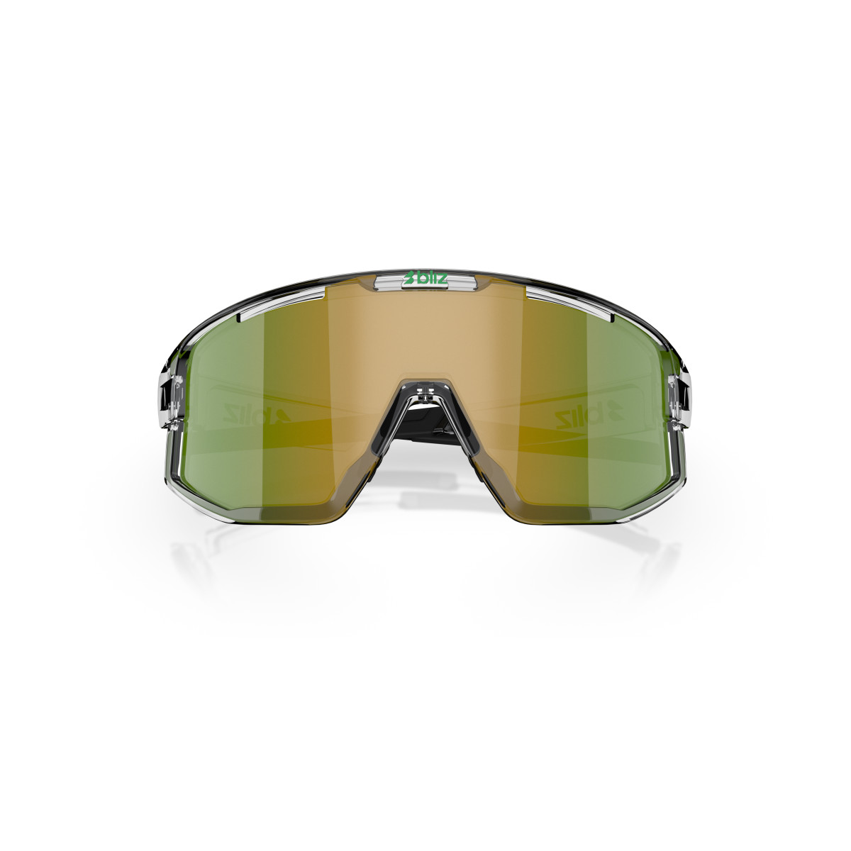 BLIZ Fusion Sunglasses | Transparent White - Green