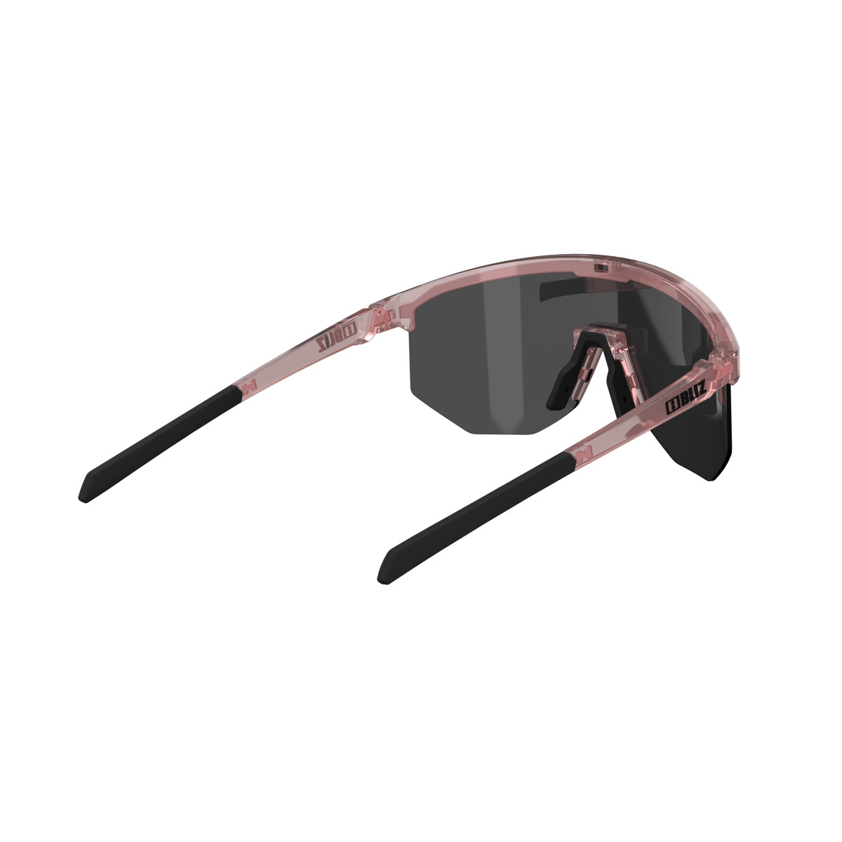 BLIZ Hero Small saulesbrilles | Transparent Rose - Smoke