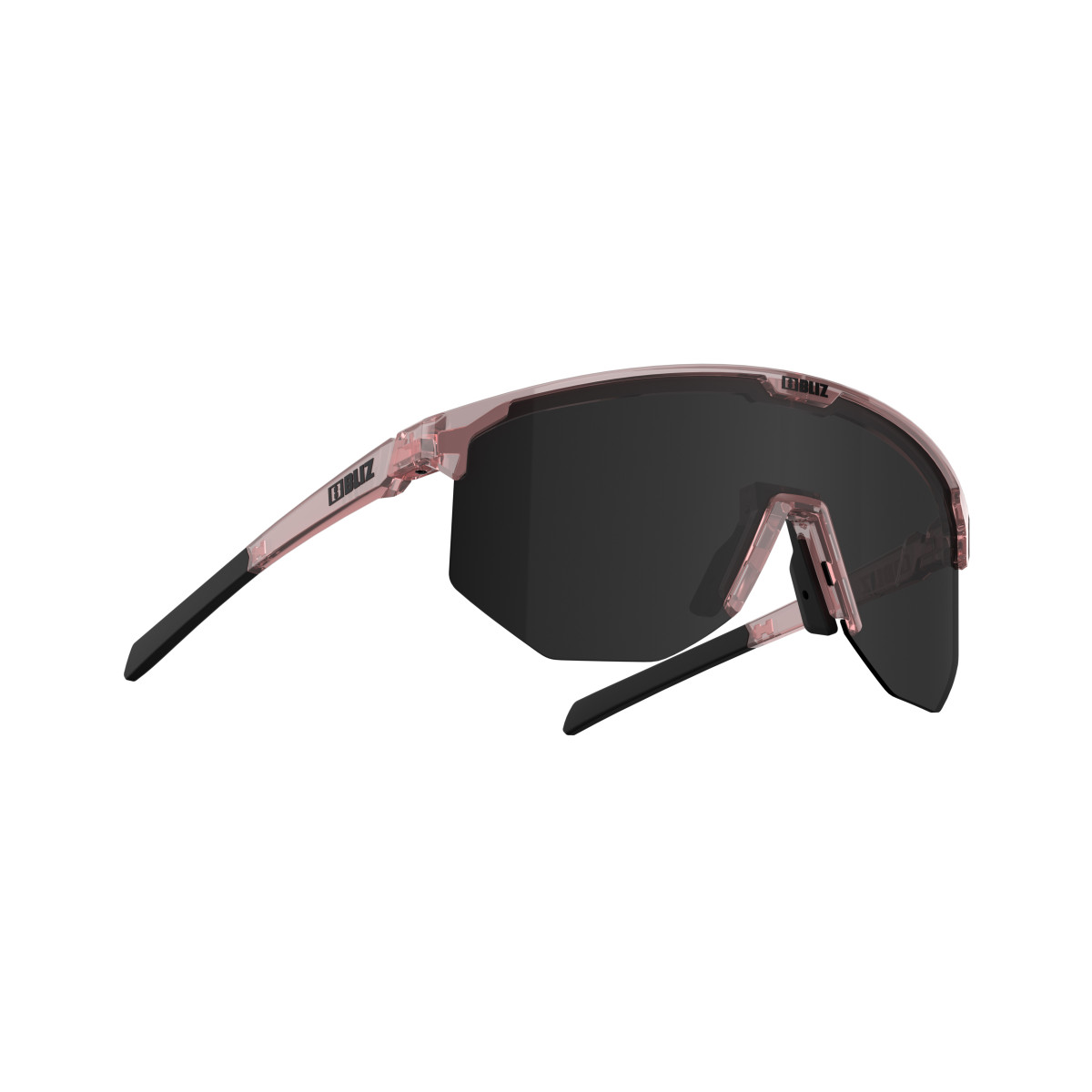 BLIZ Hero Small saulesbrilles | Transparent Rose - Smoke
