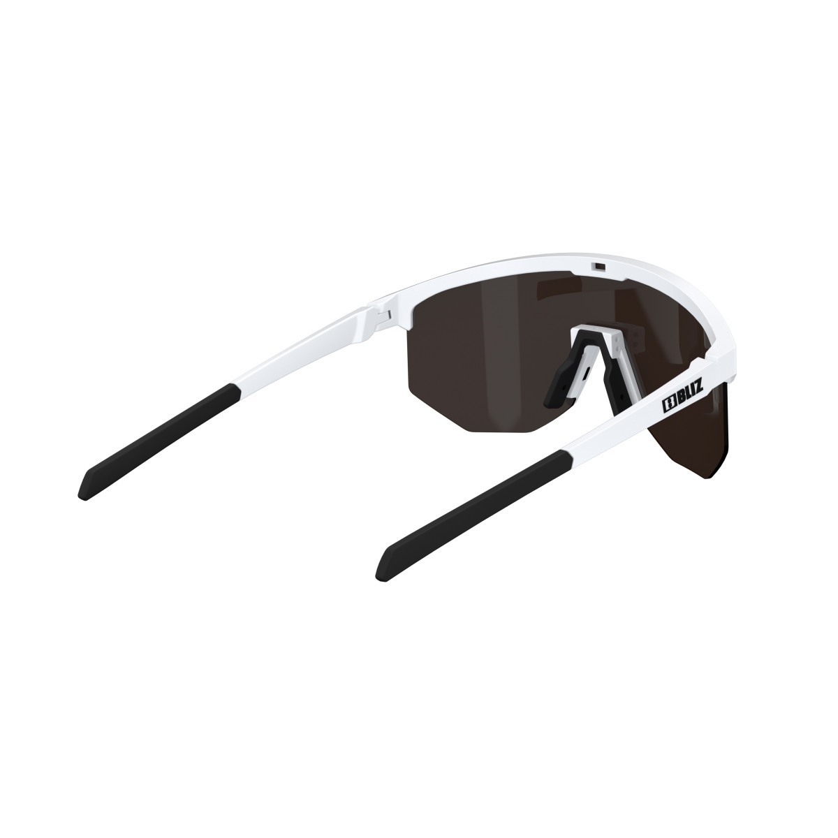 BLIZ Hero Small saulesbrilles | White - Brown Blue