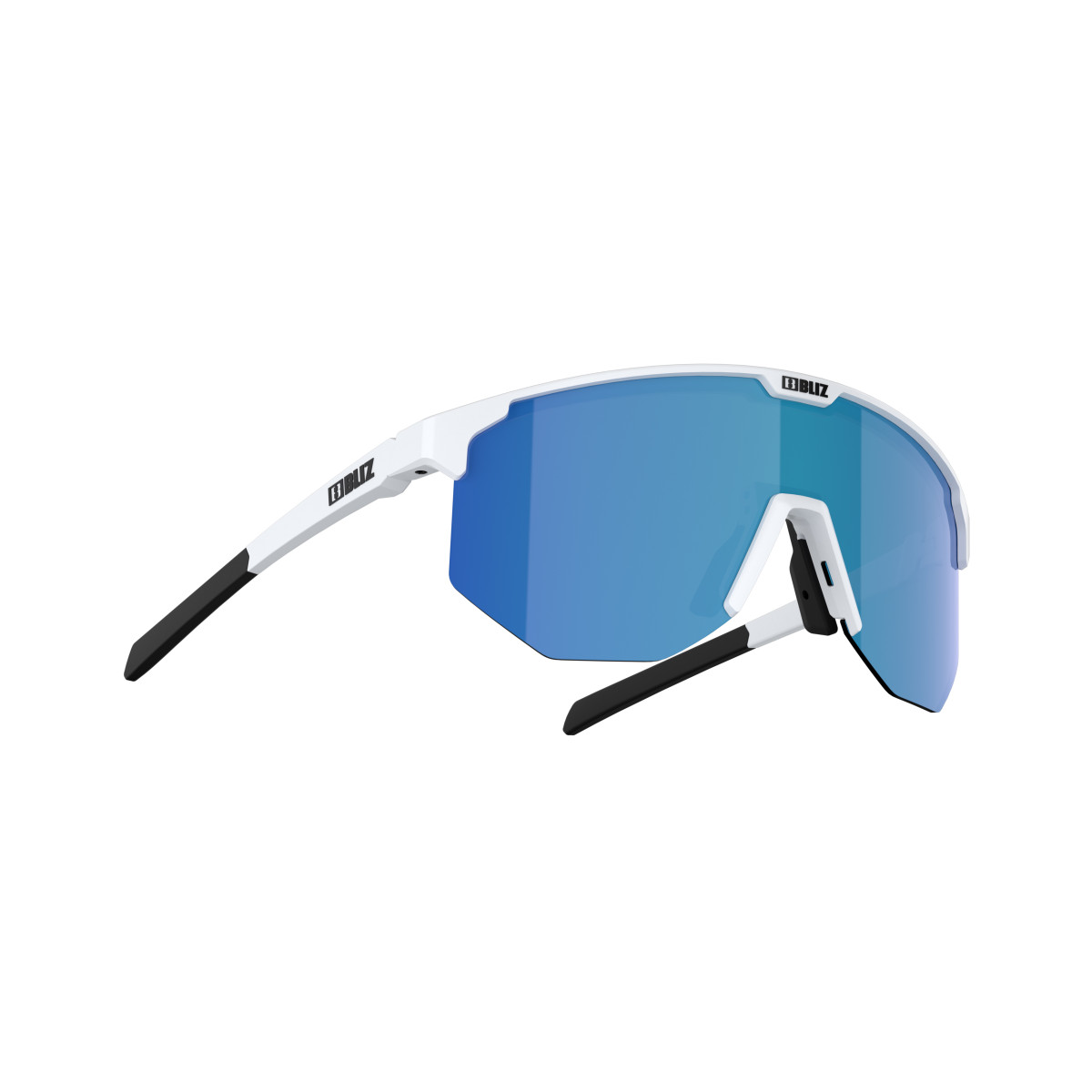 BLIZ Hero Small saulesbrilles | White - Brown Blue