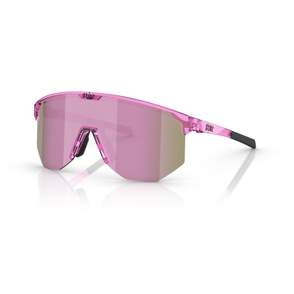 BLIZ Hero Small päikeseprillid | Transparent Pink - Brown Rose Multicolour