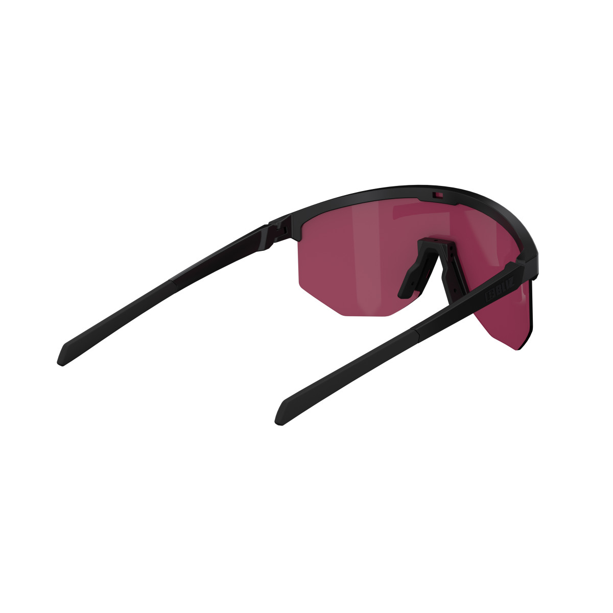 BLIZ Hero Sunglasses | Nano Optics - Nordic Light | Matt Black - Rose Violet Blue