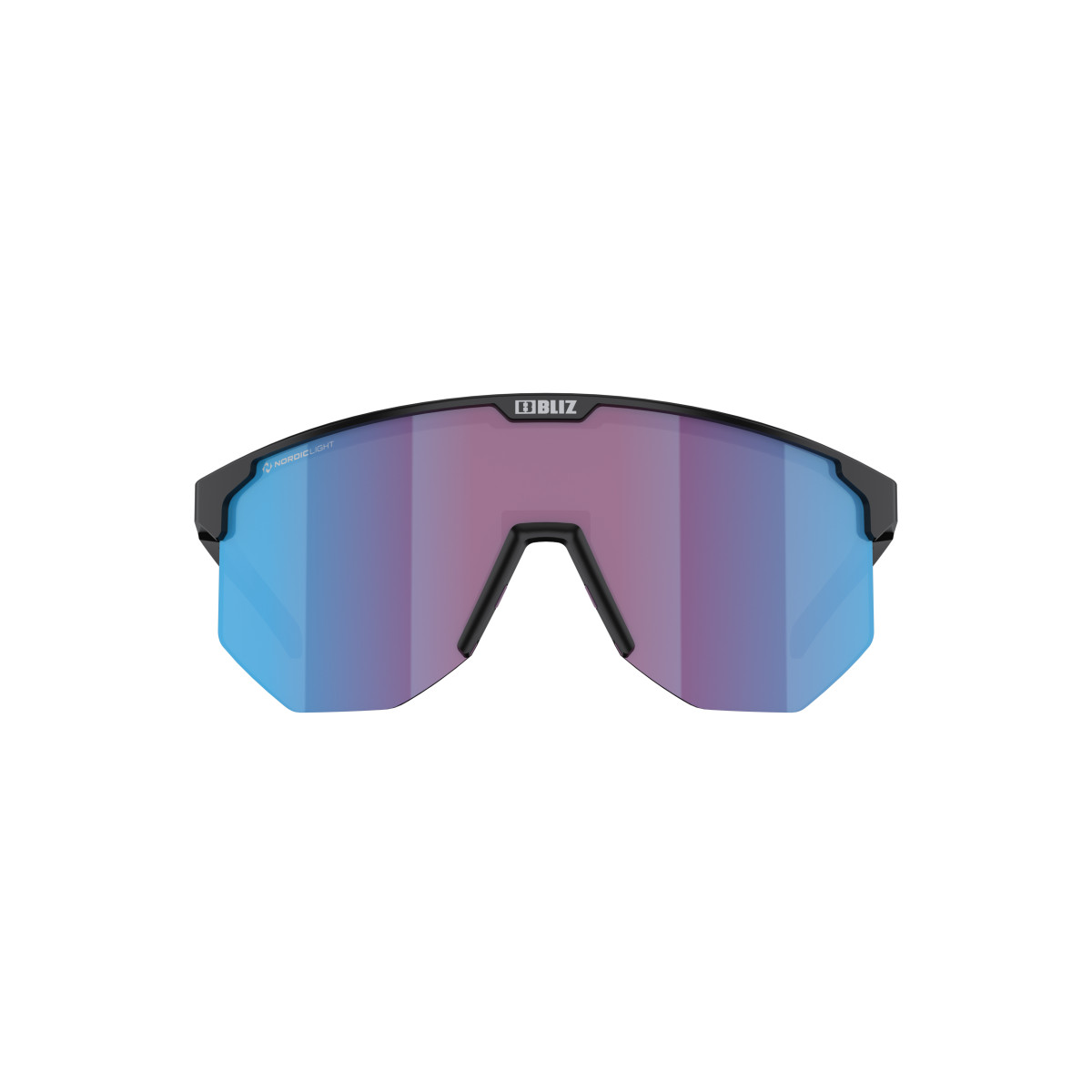 BLIZ Hero Sunglasses | Nano Optics - Nordic Light | Matt Black - Rose Violet Blue