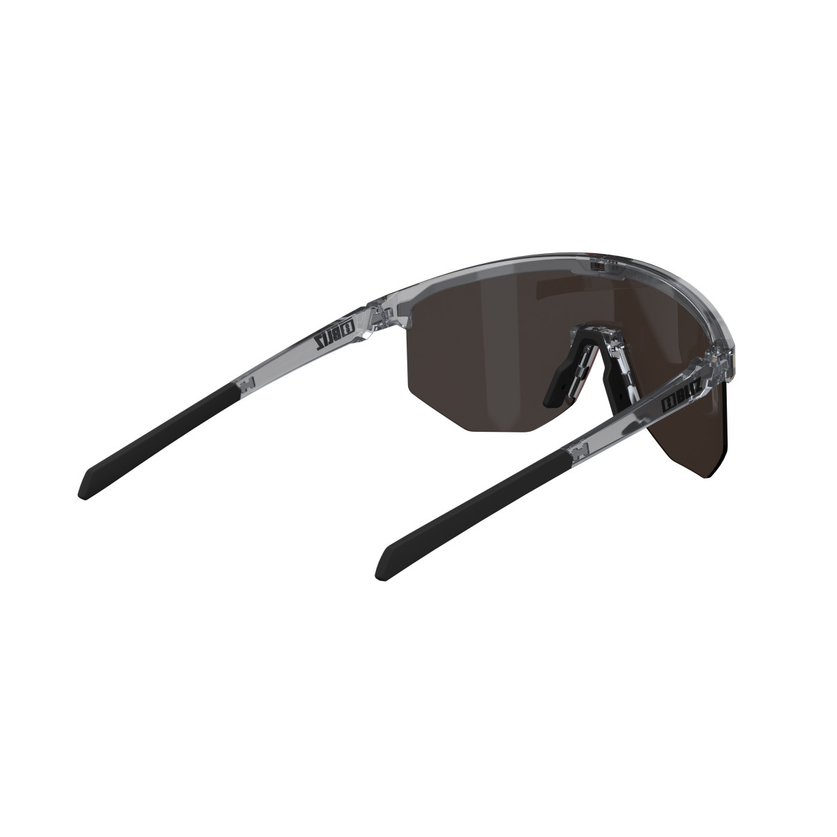 BLIZ Hero saulesbrilles | Transparent Dark Grey - Brown Red 