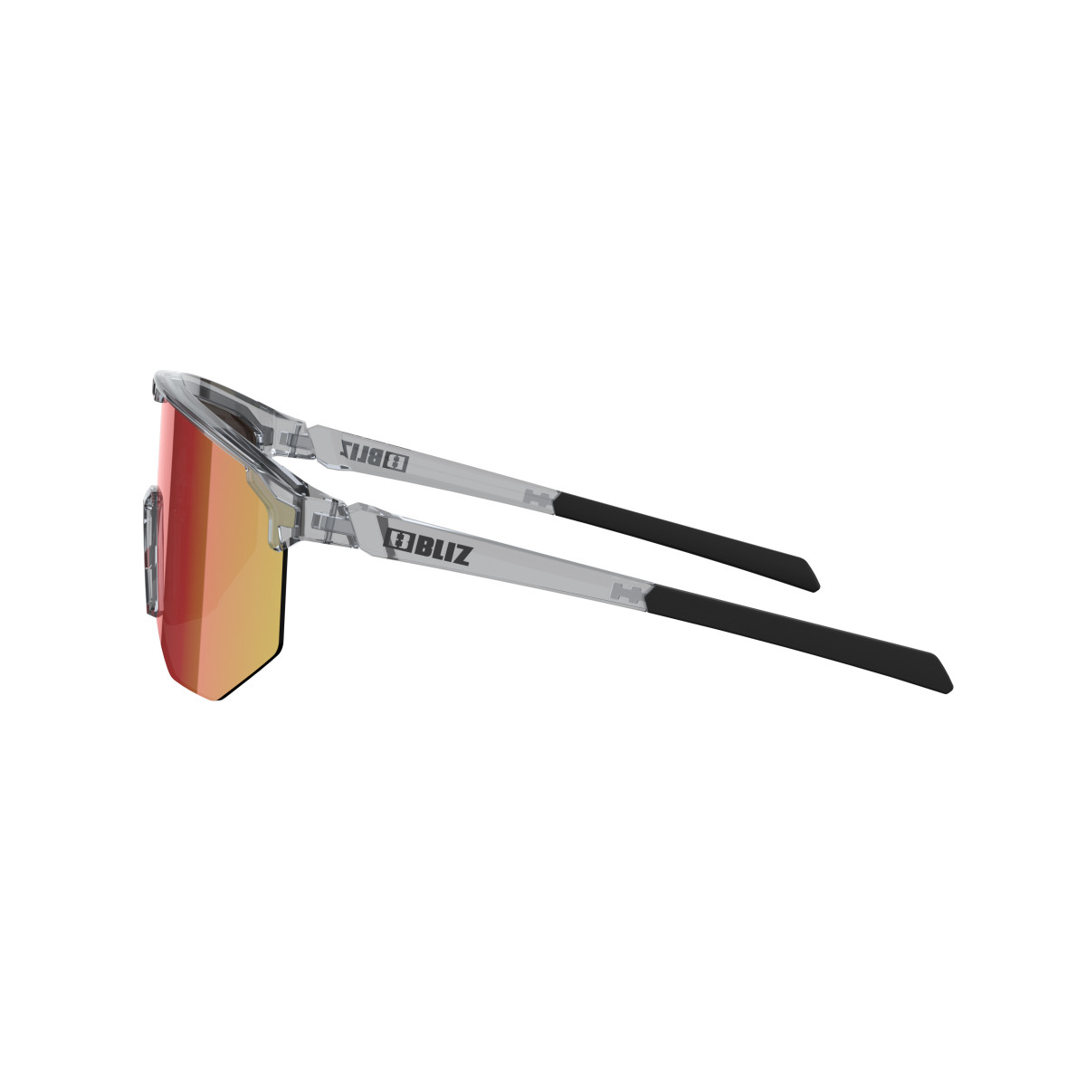 BLIZ Hero saulesbrilles | Transparent Dark Grey - Brown Red 