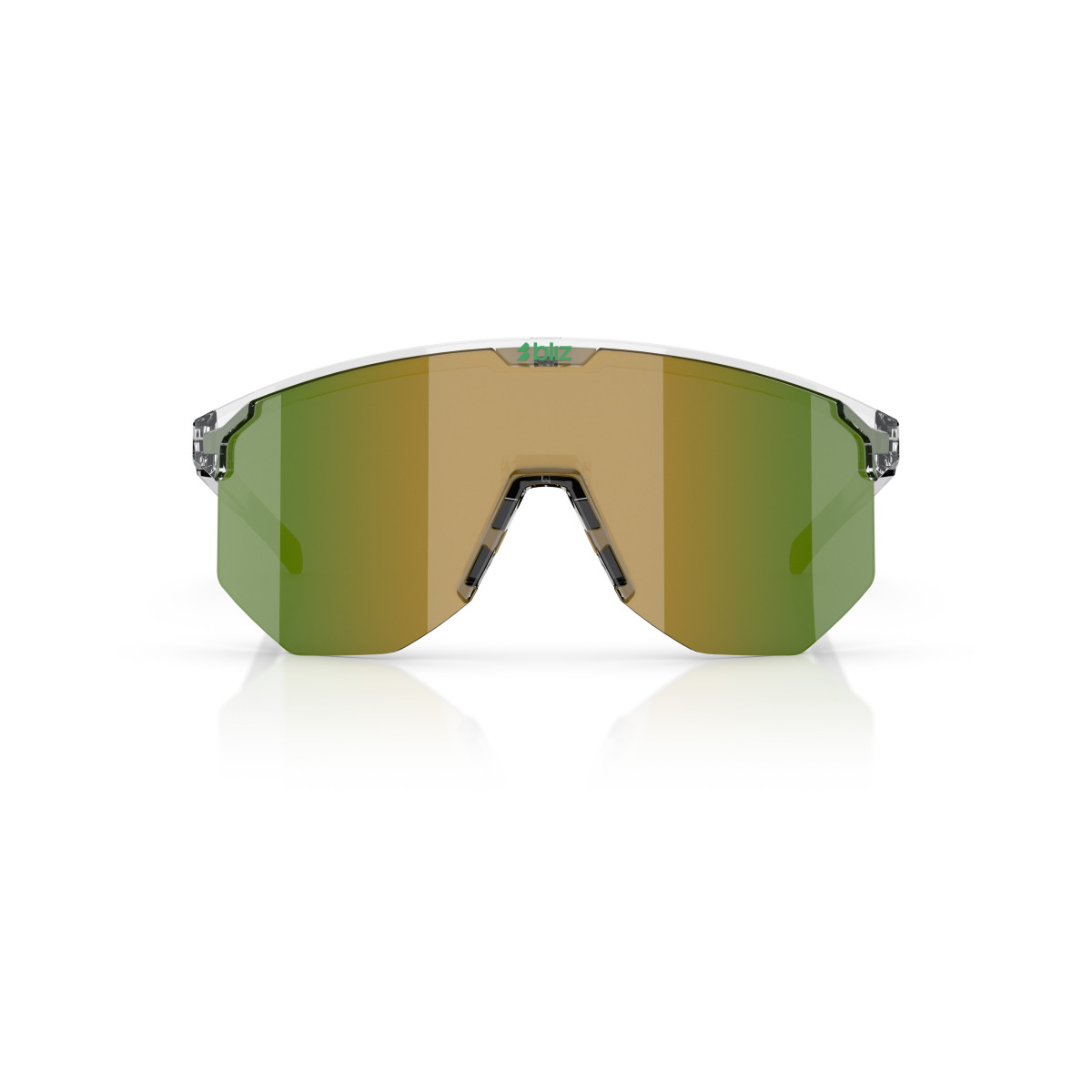 BLIZ Hero Small saulesbrilles | Transparent White - Green