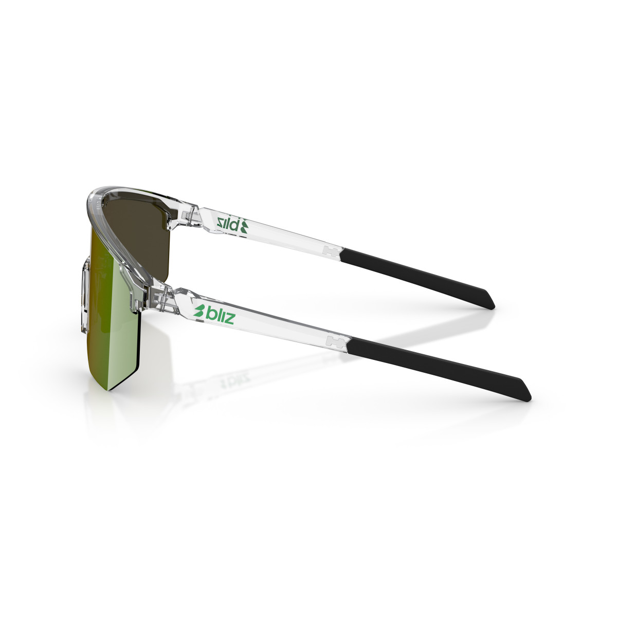 BLIZ Hero Small saulesbrilles | Transparent White - Green
