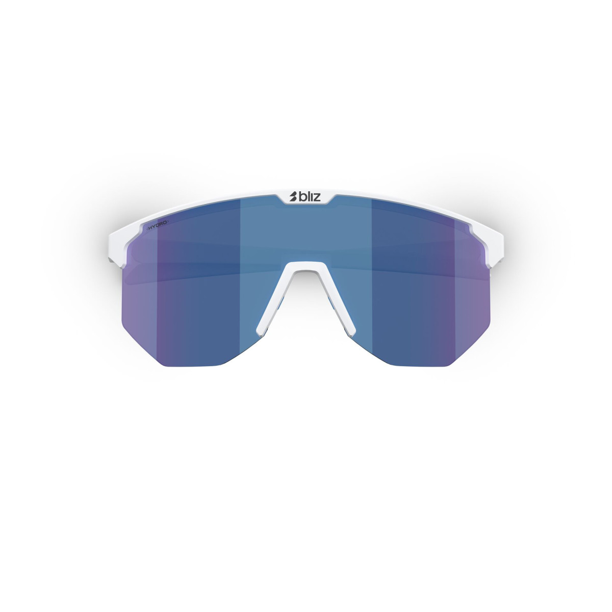 BLIZ Hero saulesbrilles | Matte White - Smoke Blue Multicolour