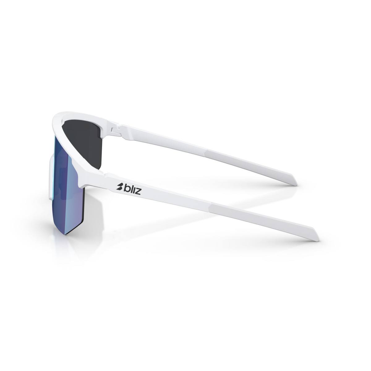 BLIZ Hero saulesbrilles | Matte White - Smoke Blue Multicolour