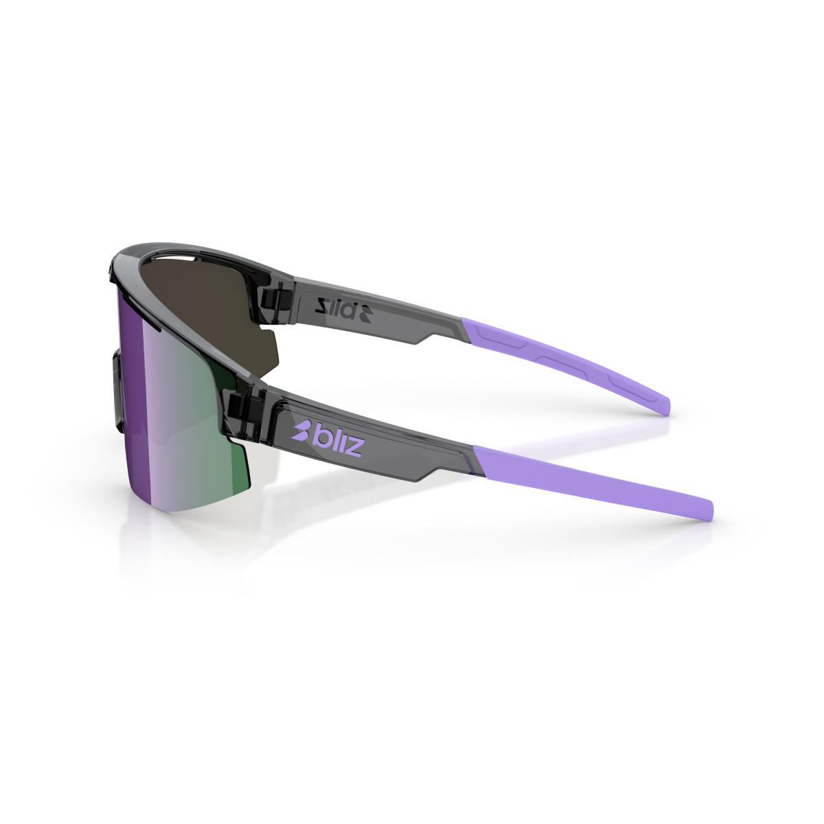 BLIZ Matrix Small saulesbrilles | Crystal Black - Purple