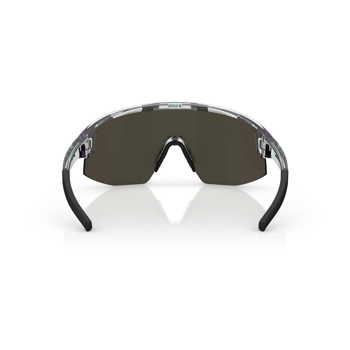 BLIZ Matrix Small saulesbrilles | Transparent White - Green