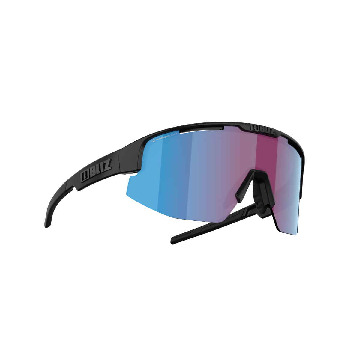 BLIZ Matrix saulesbrilles | Nano Optics - Nordic Light | Black - Rose Violet Blue