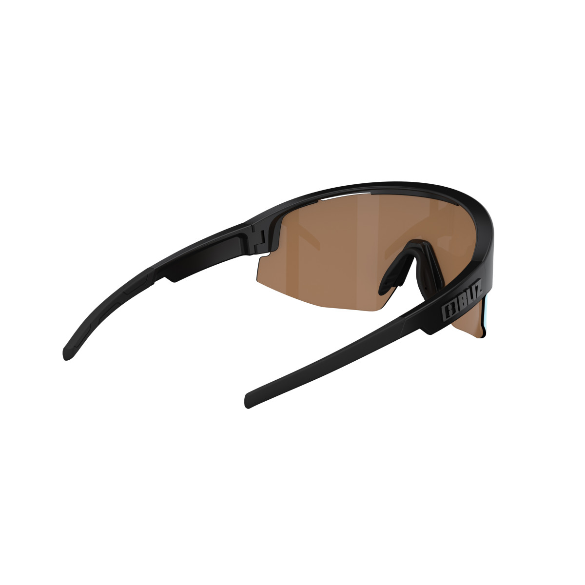 BLIZ Matrix Small saulesbrilles | Nano Optics - Nordic Light | Black - Coral Orange Blue
