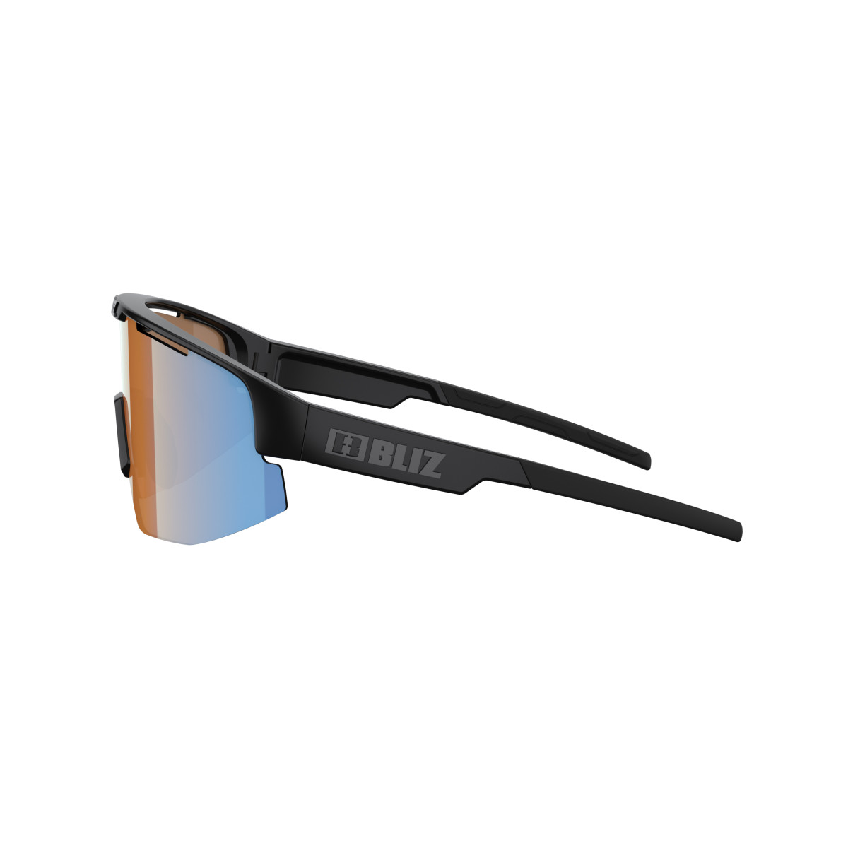 BLIZ Matrix Small saulesbrilles | Nano Optics - Nordic Light | Black - Coral Orange Blue