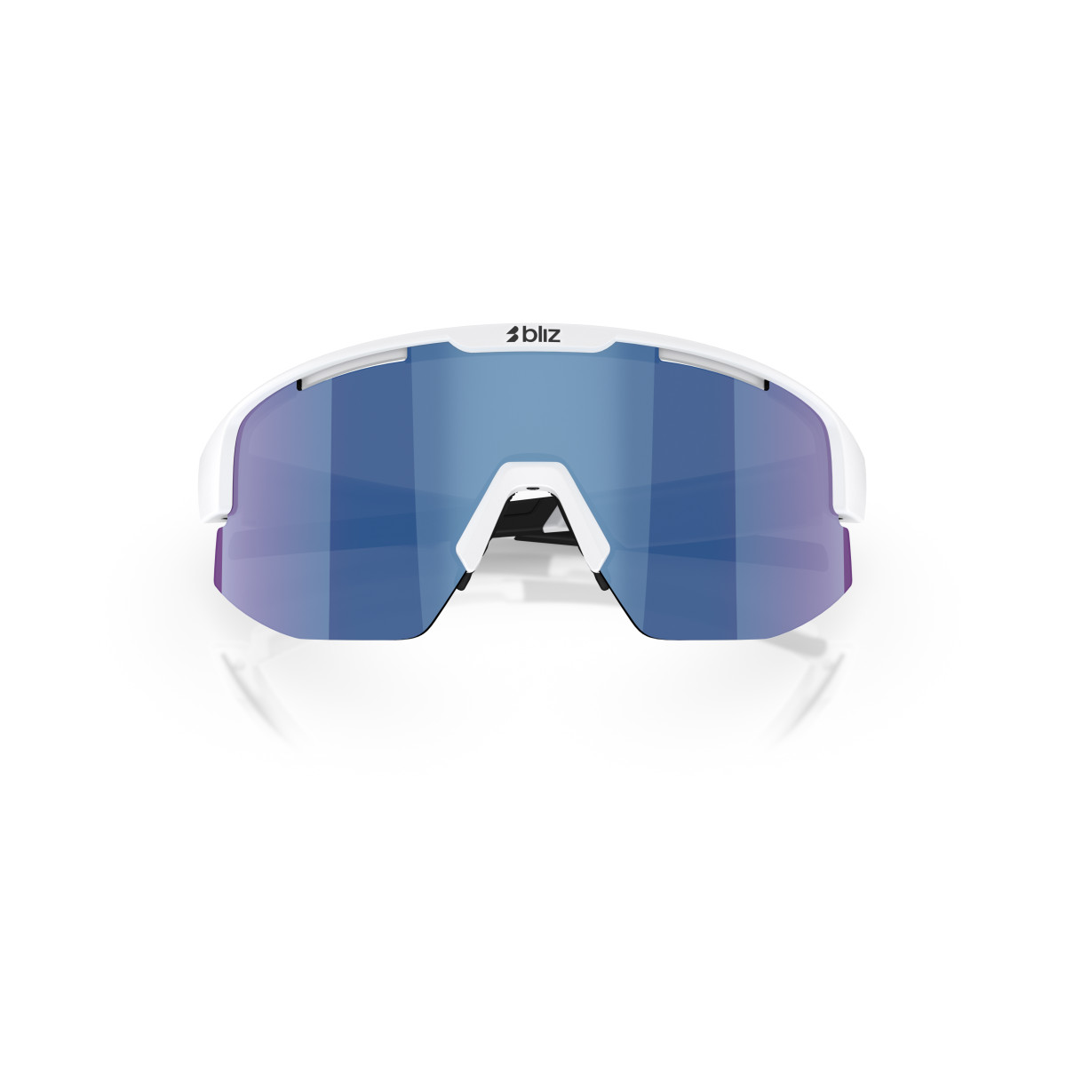 BLIZ Matrix saulesbrilles | White - Smoke Blue
