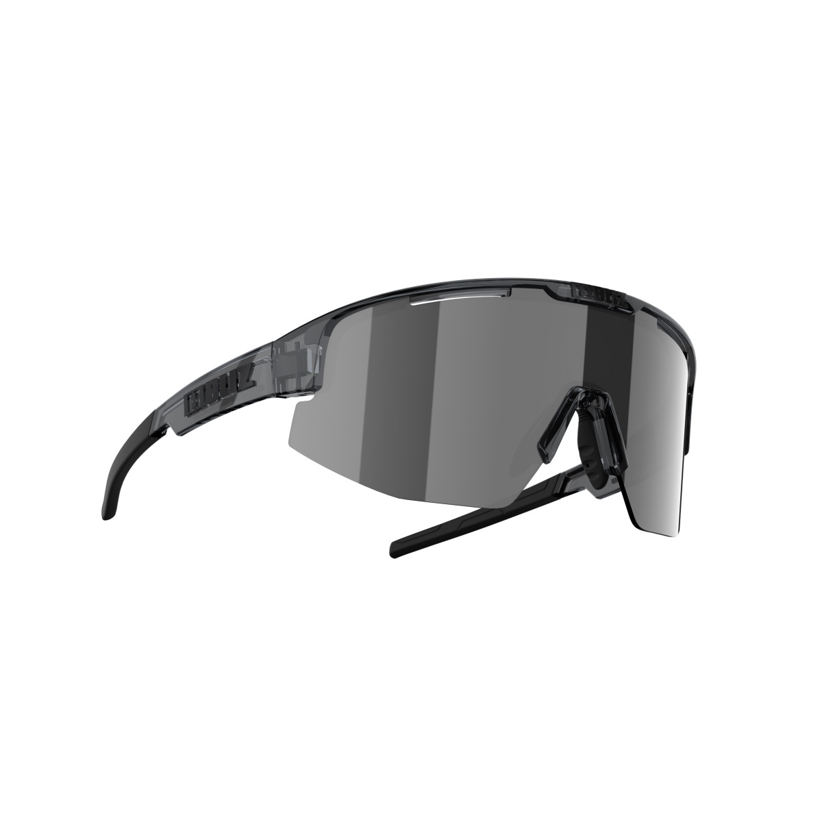 BLIZ Matrix Small saulesbrilles | Crystal Black - Smoke Silver