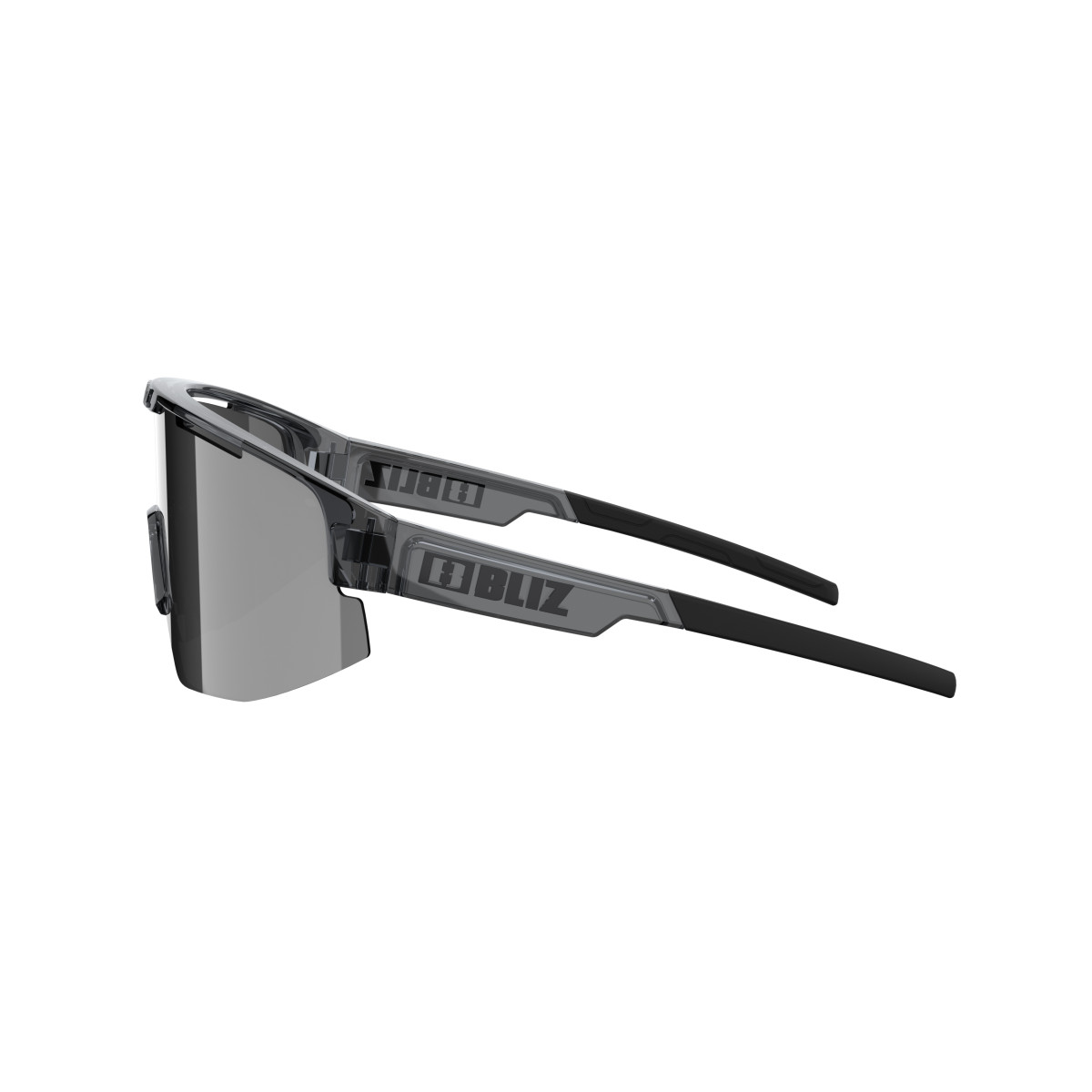 BLIZ Matrix Small saulesbrilles | Crystal Black - Smoke Silver