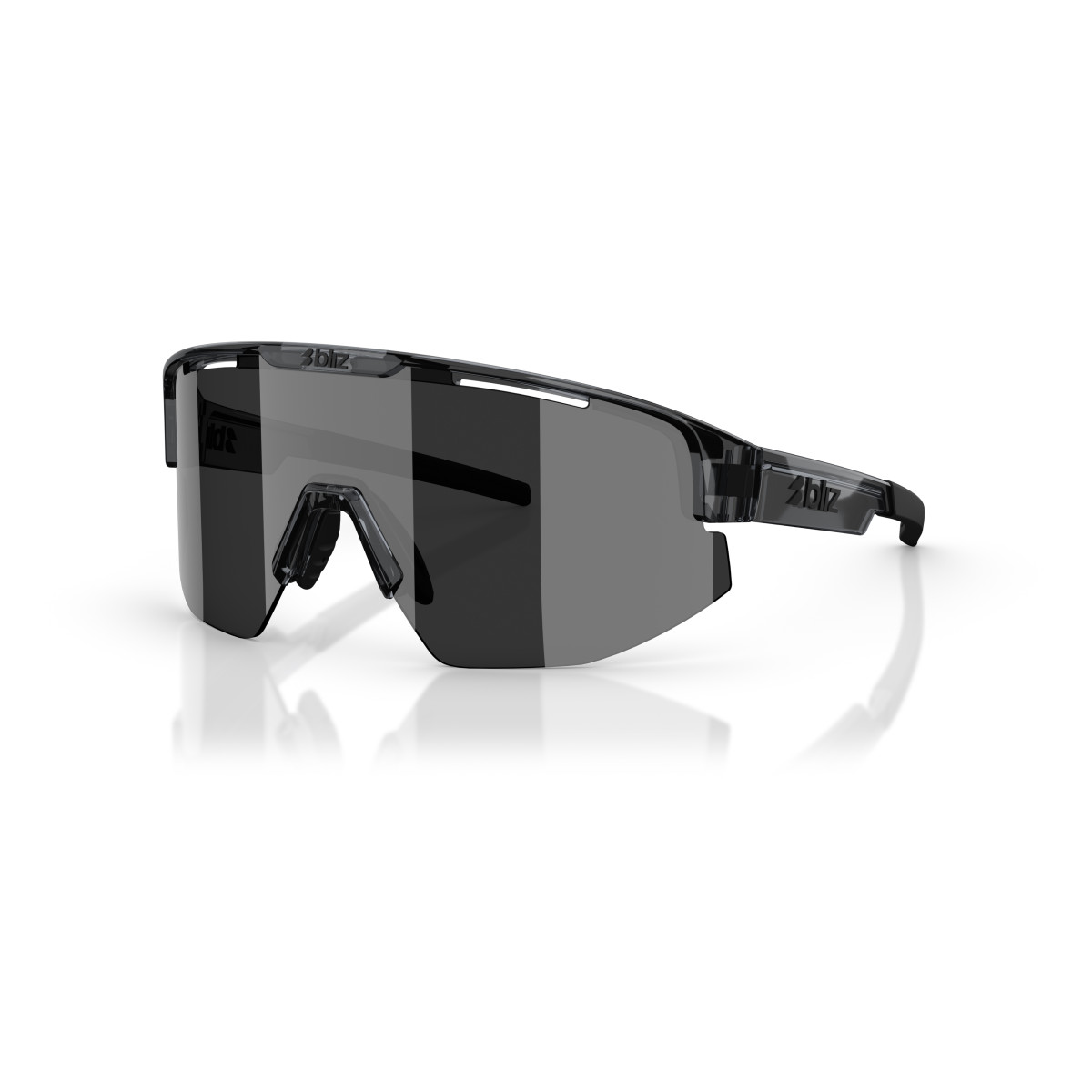 BLIZ Matrix saulesbrilles | Crystal Black - Smoke Silver