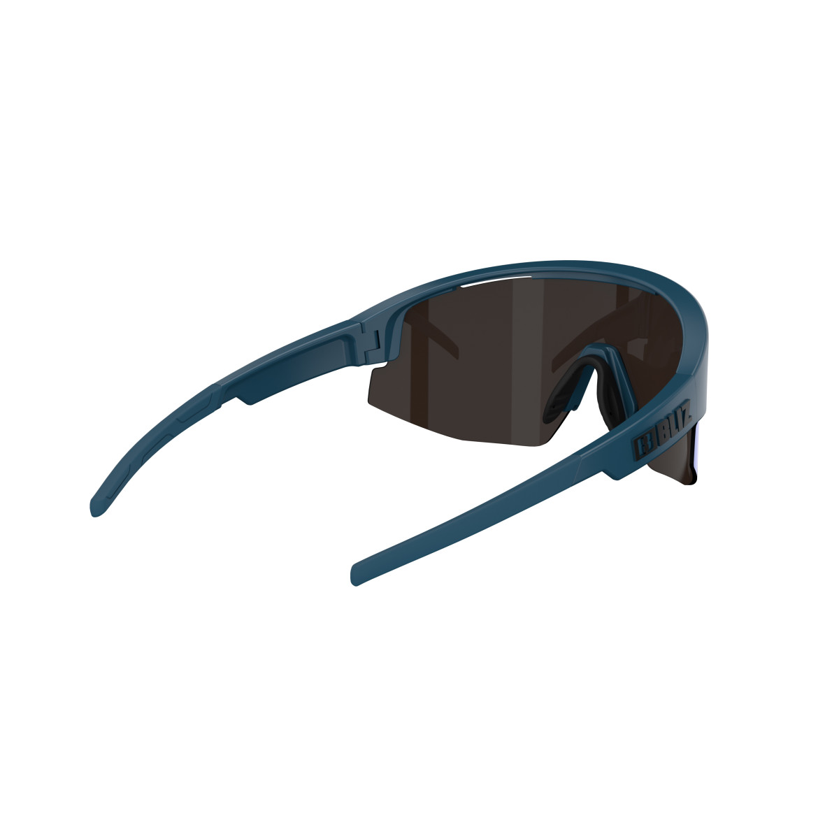 BLIZ Matrix Sunglasses | Matte Blue - Brown Mirror Blue