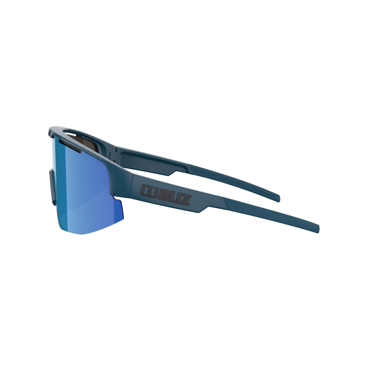BLIZ Matrix Sunglasses | Matte Blue - Brown Mirror Blue