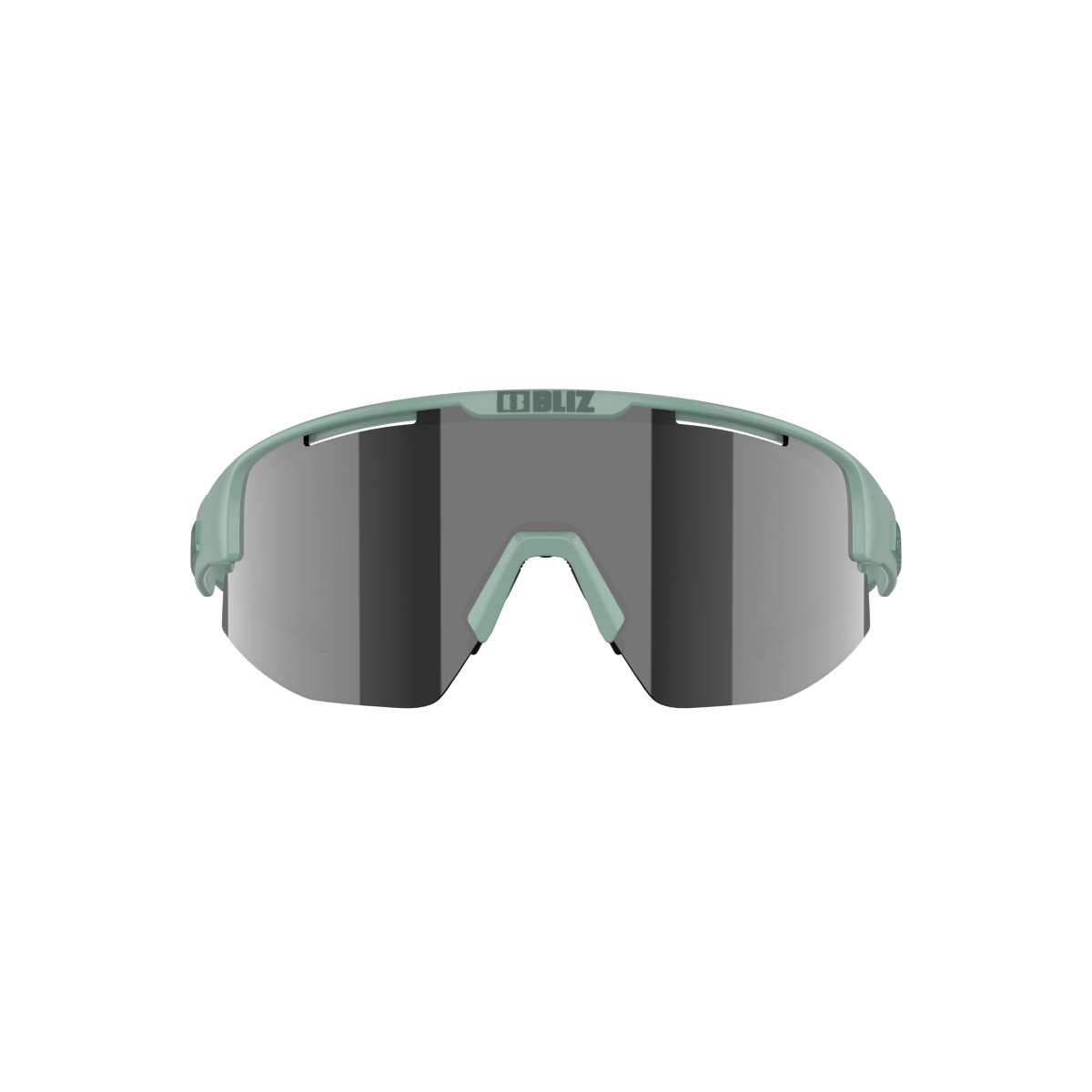BLIZ Matrix Small saulesbrilles | Matte Green - Smoke Mirror Silver