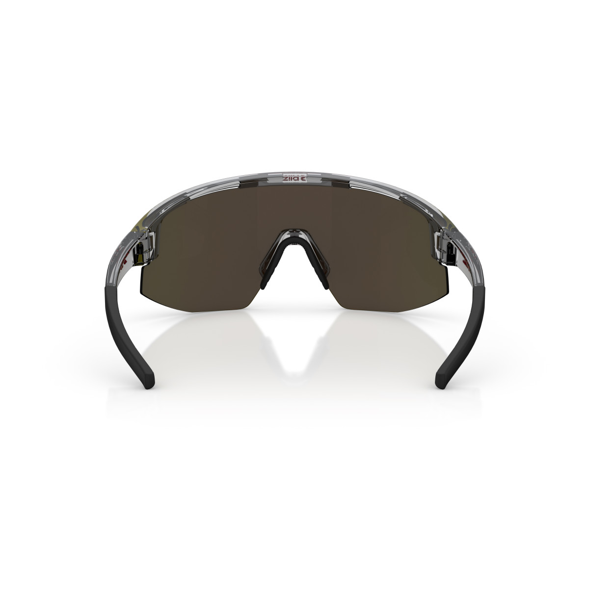 BLIZ Matrix akiniai | Transparent Dark Grey - Red