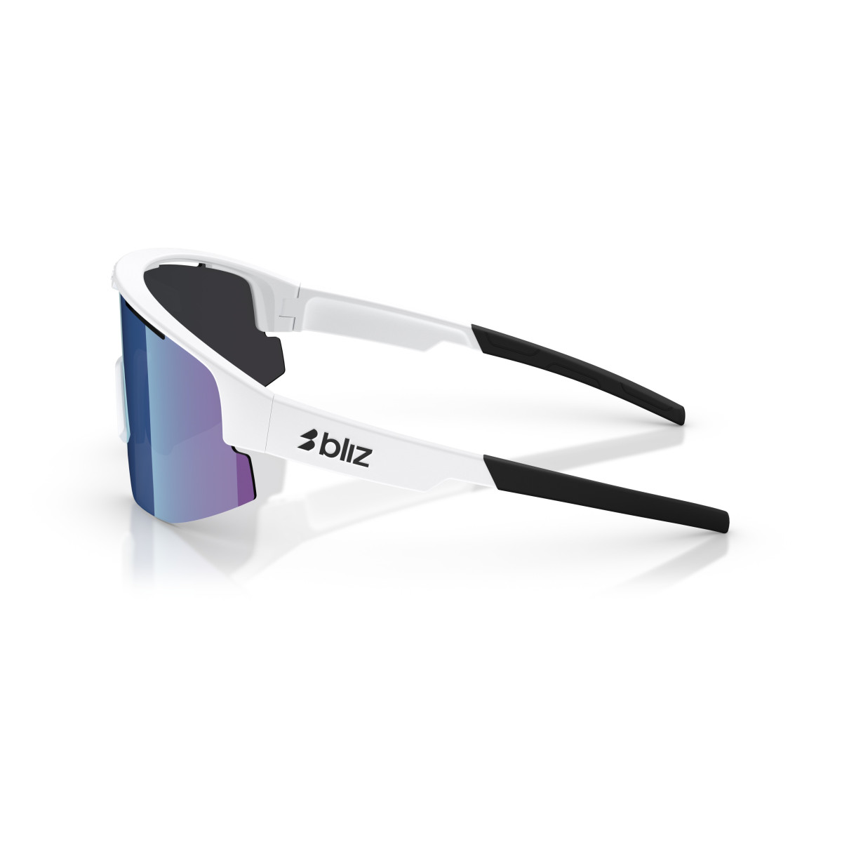 BLIZ Matrix Small Sunglasses | White - Smoke Blue