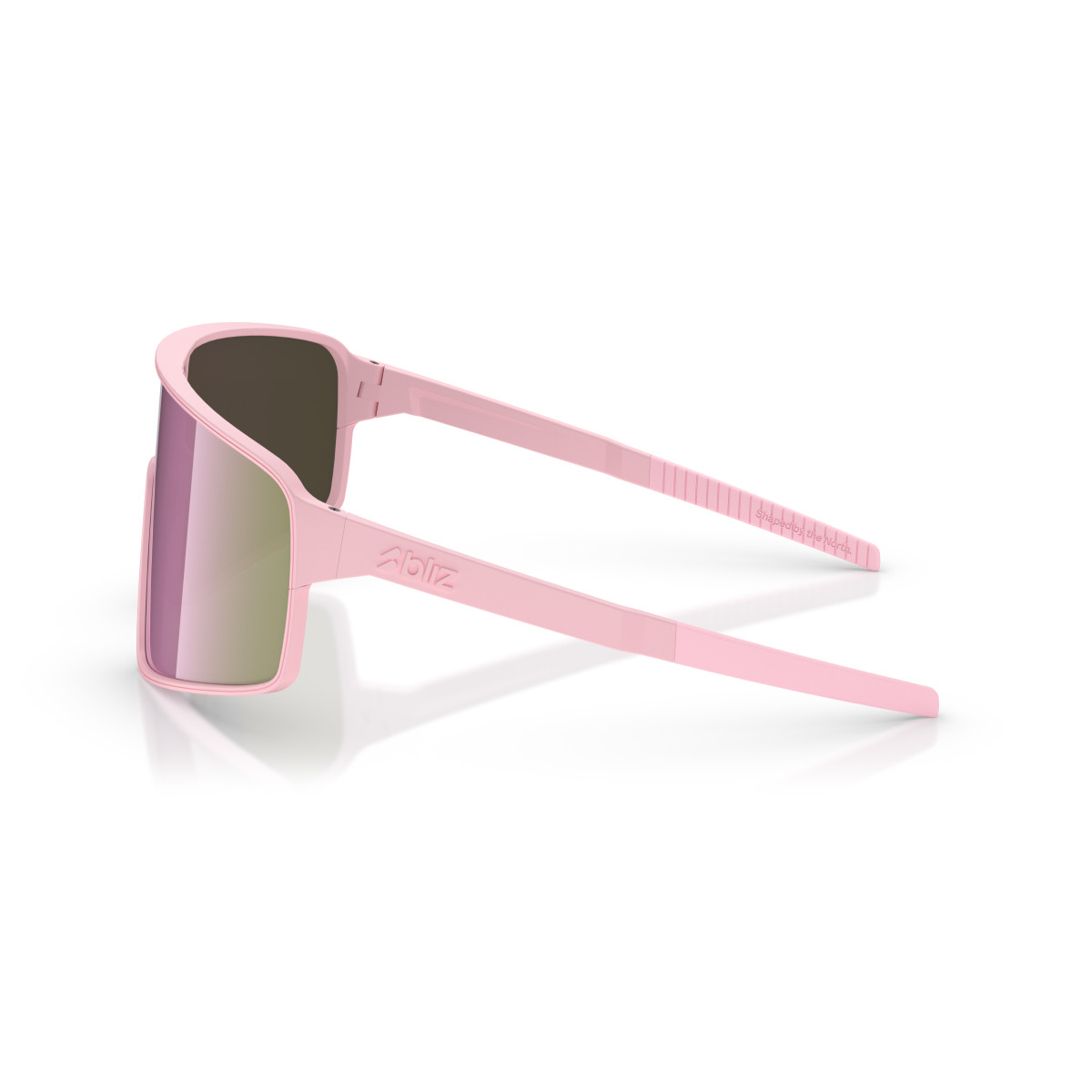 BLIZ P001 saulesbrilles | Matt Powder Pink - Brown Rose Multicolour