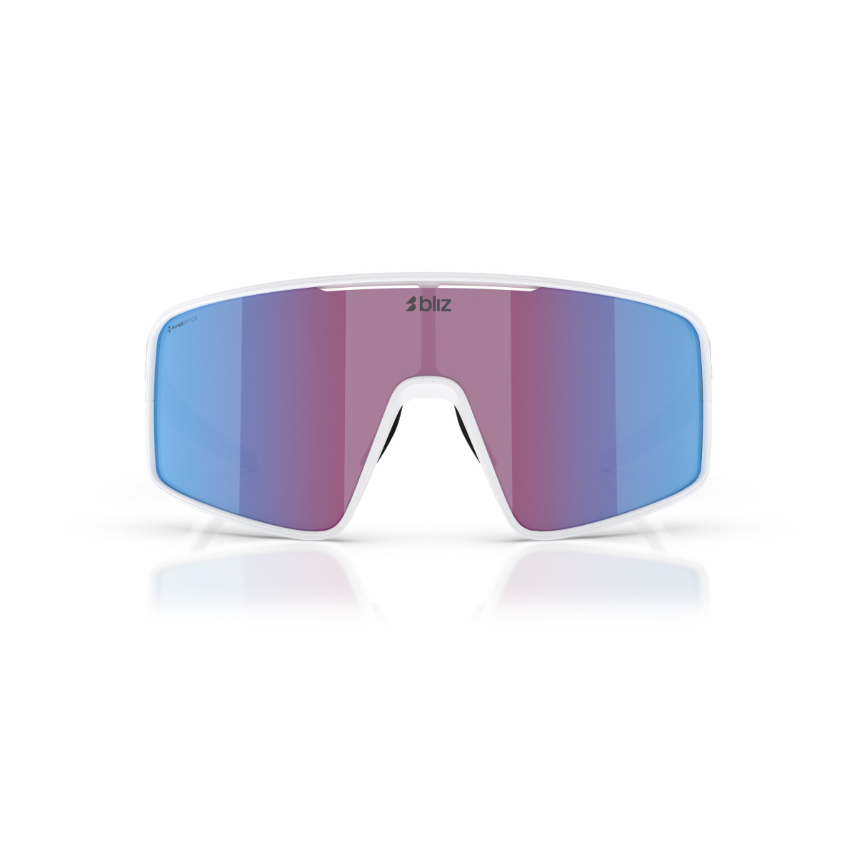 BLIZ P001 päikeseprillid | Nano Optics - Nordic Light | Matte White - Rose Violet Blue