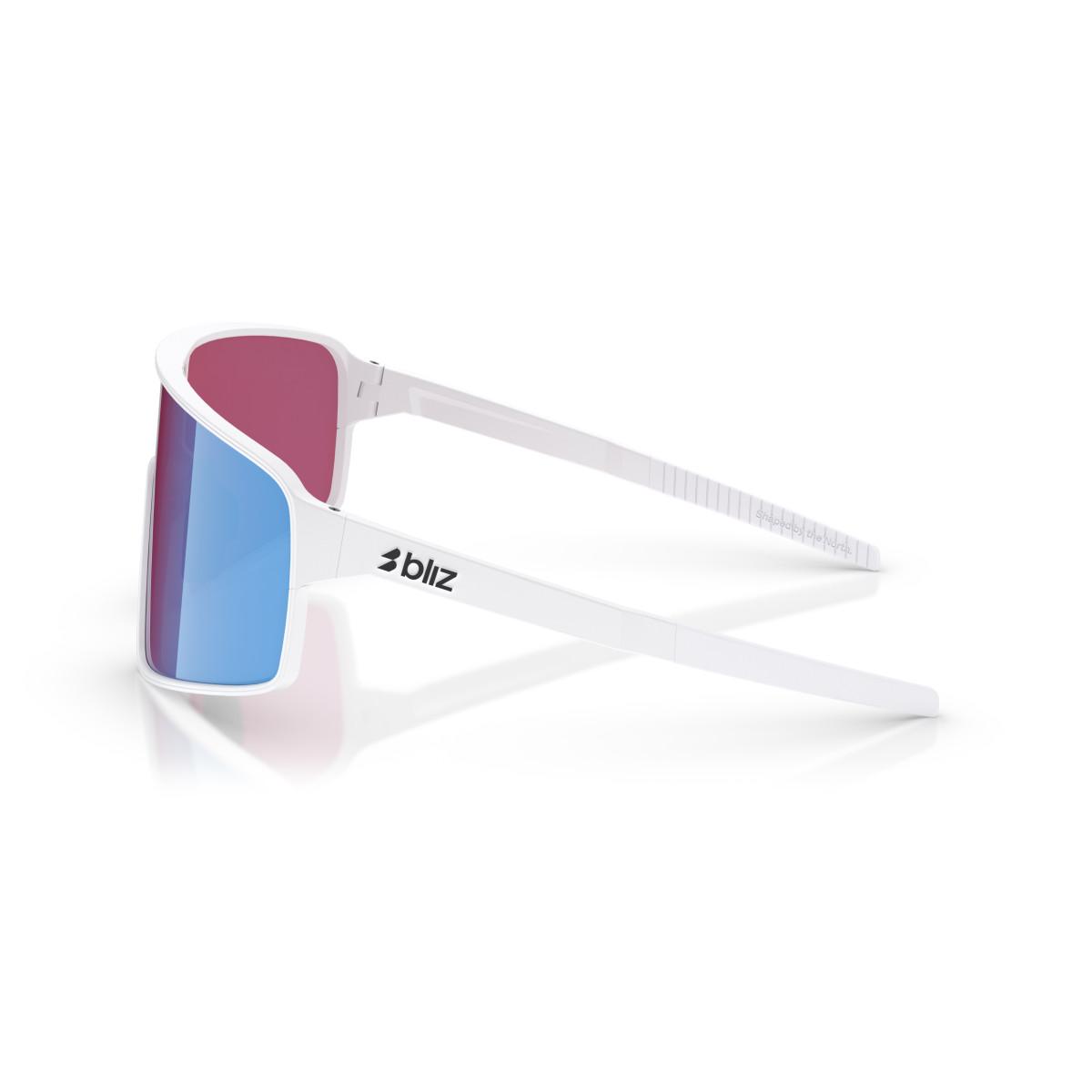 BLIZ P001 päikeseprillid | Nano Optics - Nordic Light | Matte White - Rose Violet Blue