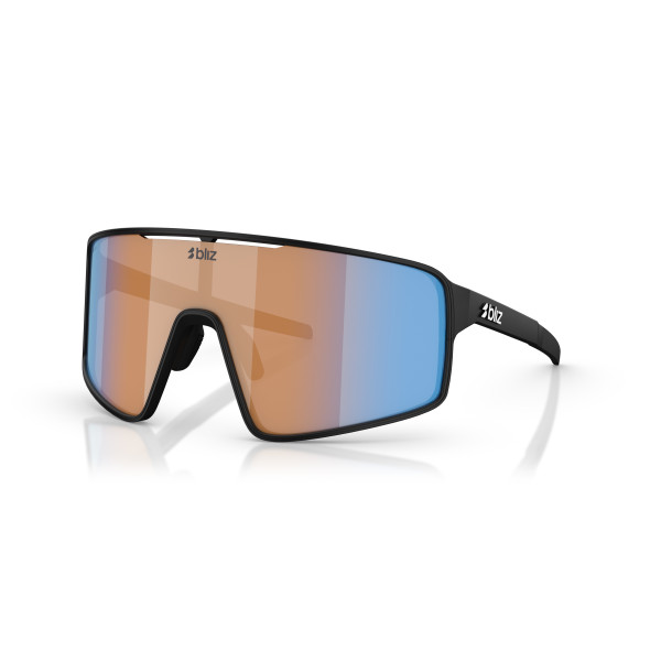 BLIZ P001 Small päikeseprillid | Nano Optics - Nordic Light | Matte Black - Coral Orange Blue