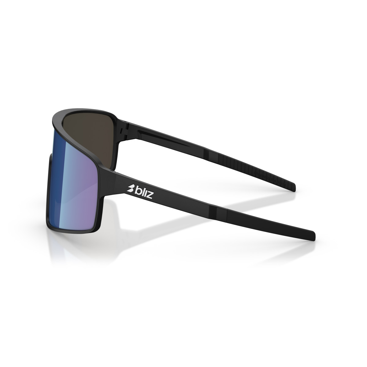 BLIZ P001 Sunglasses | Matte Black - Blue
